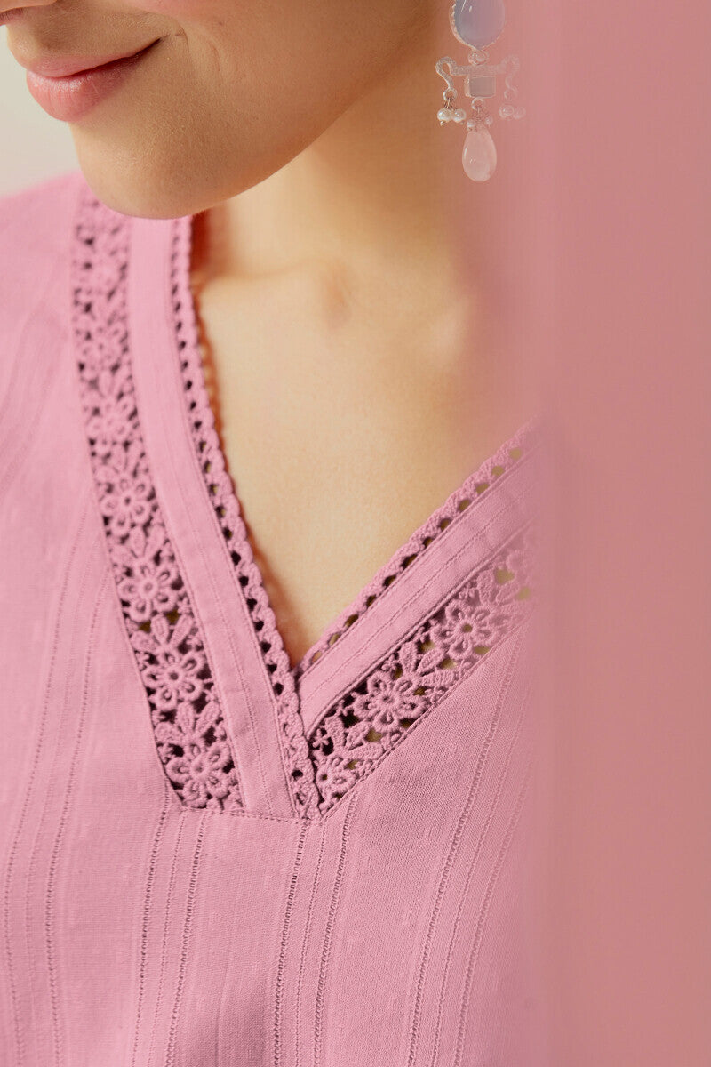 Roza Sehr Mauve Kurta