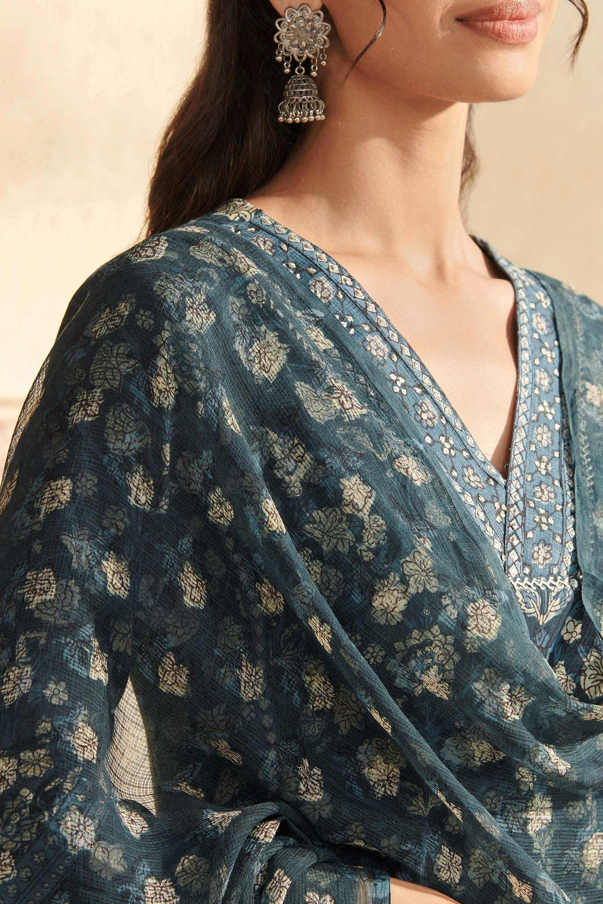 Sehra Zeinab Bagru Dupatta