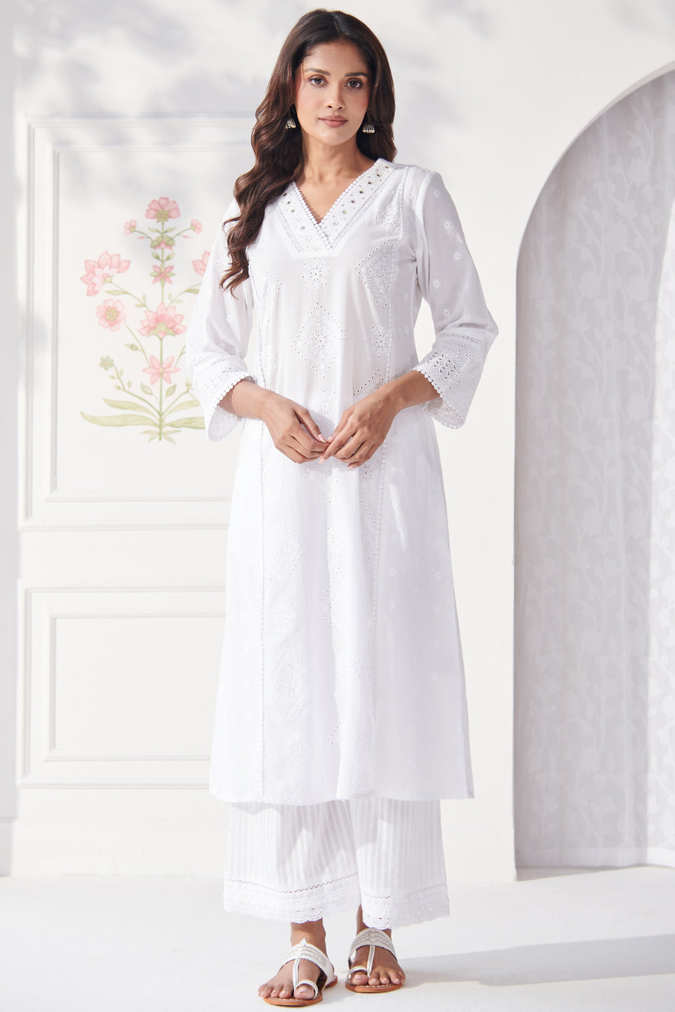 Mumtaz Tasnim White Kurta