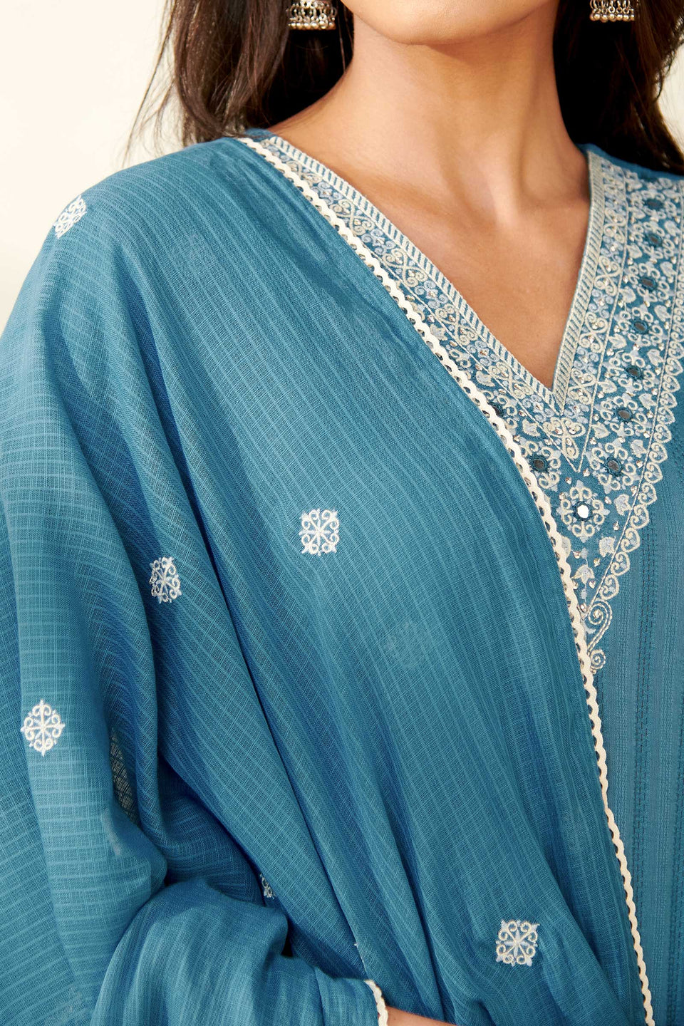 Mehraab Wahida Blue Dupatta