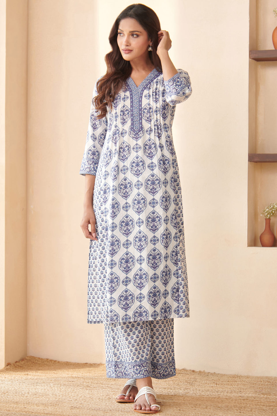Neelofar Nihad Sanganeri Kurta