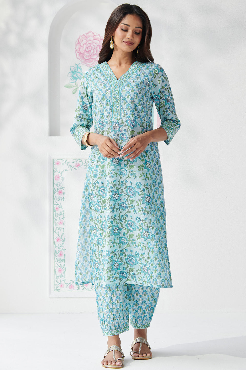 Gulbahar Aalia Sanganeri Kurta