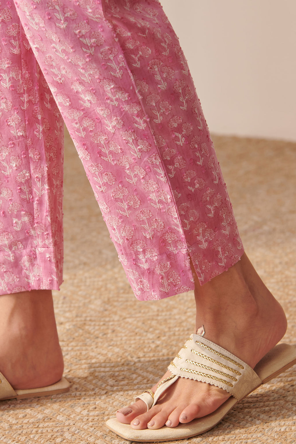 Rosheen Asfiya Sanganeri Narrow Pants