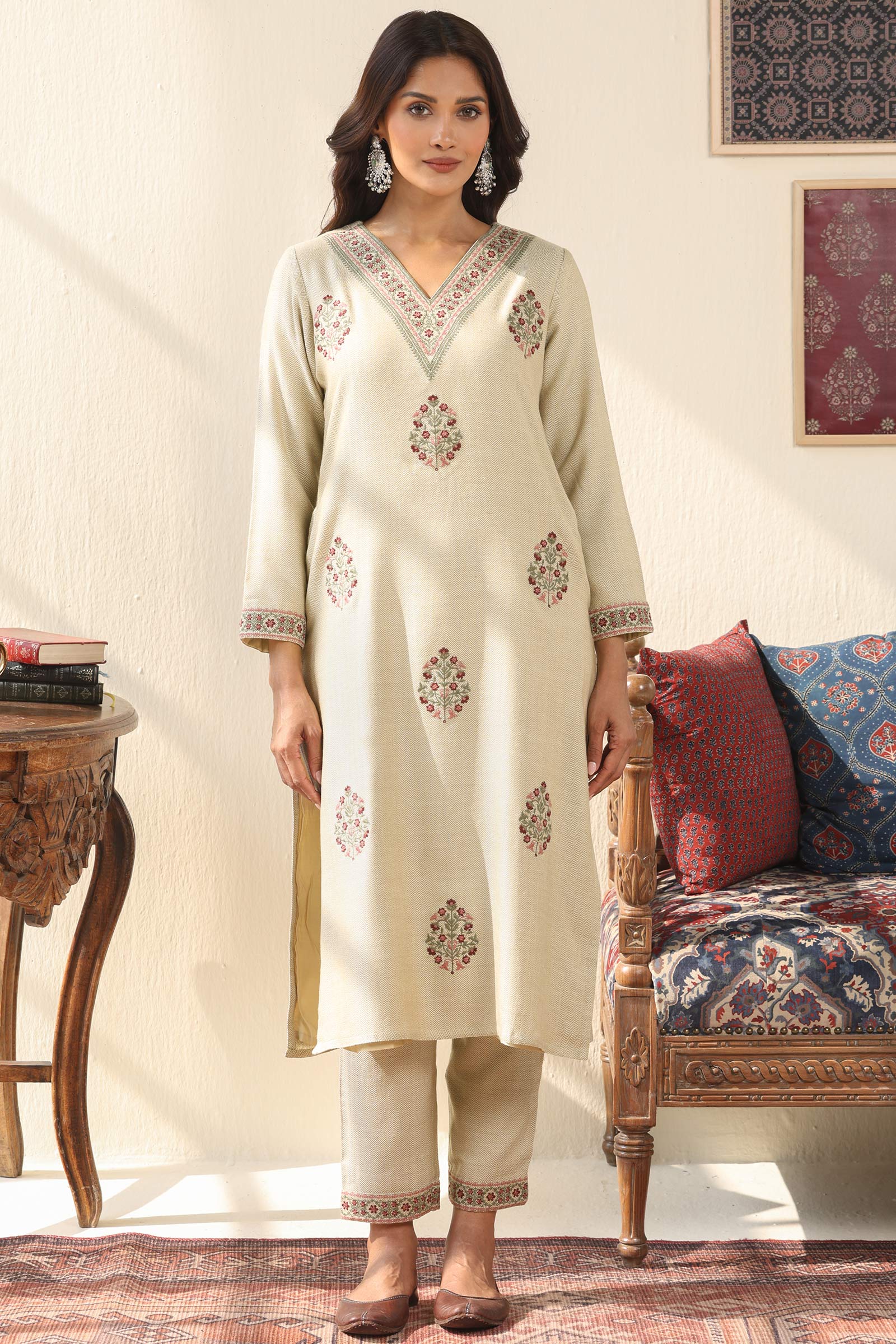 Naadirah Nahida Faux Wool Kurta