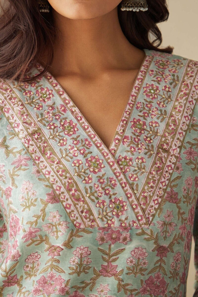 Mehrunissa Shazia Chanderi Kurta