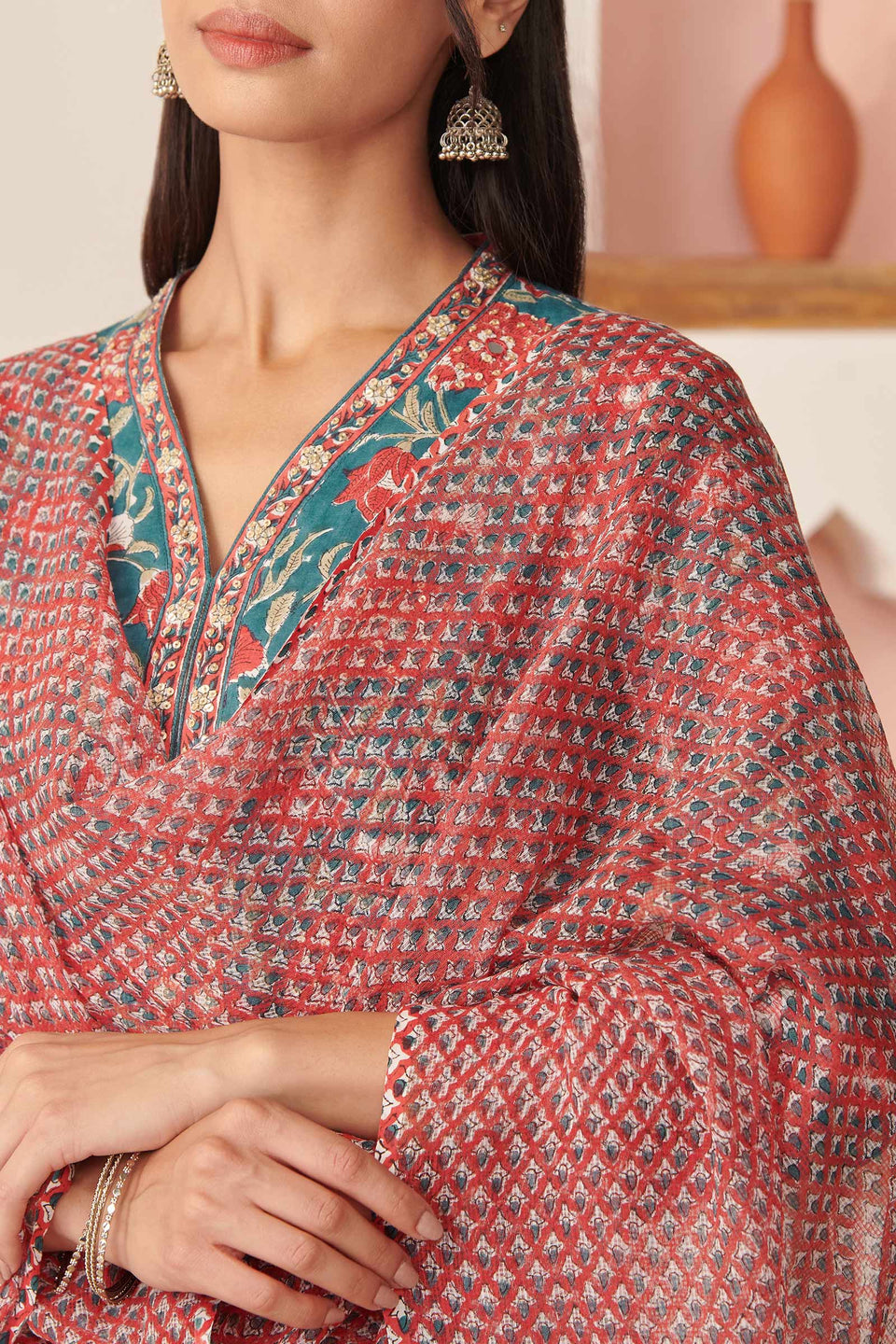 Zahira Farah Sanganeri Dupatta