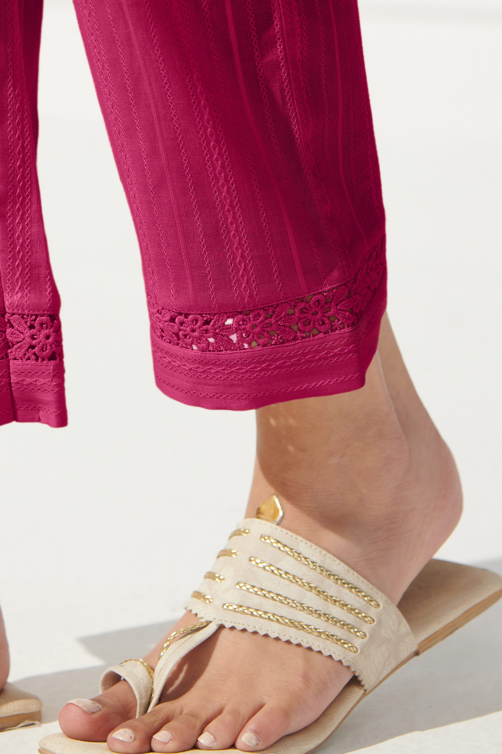 Roza Farah Pink Narrow Pants