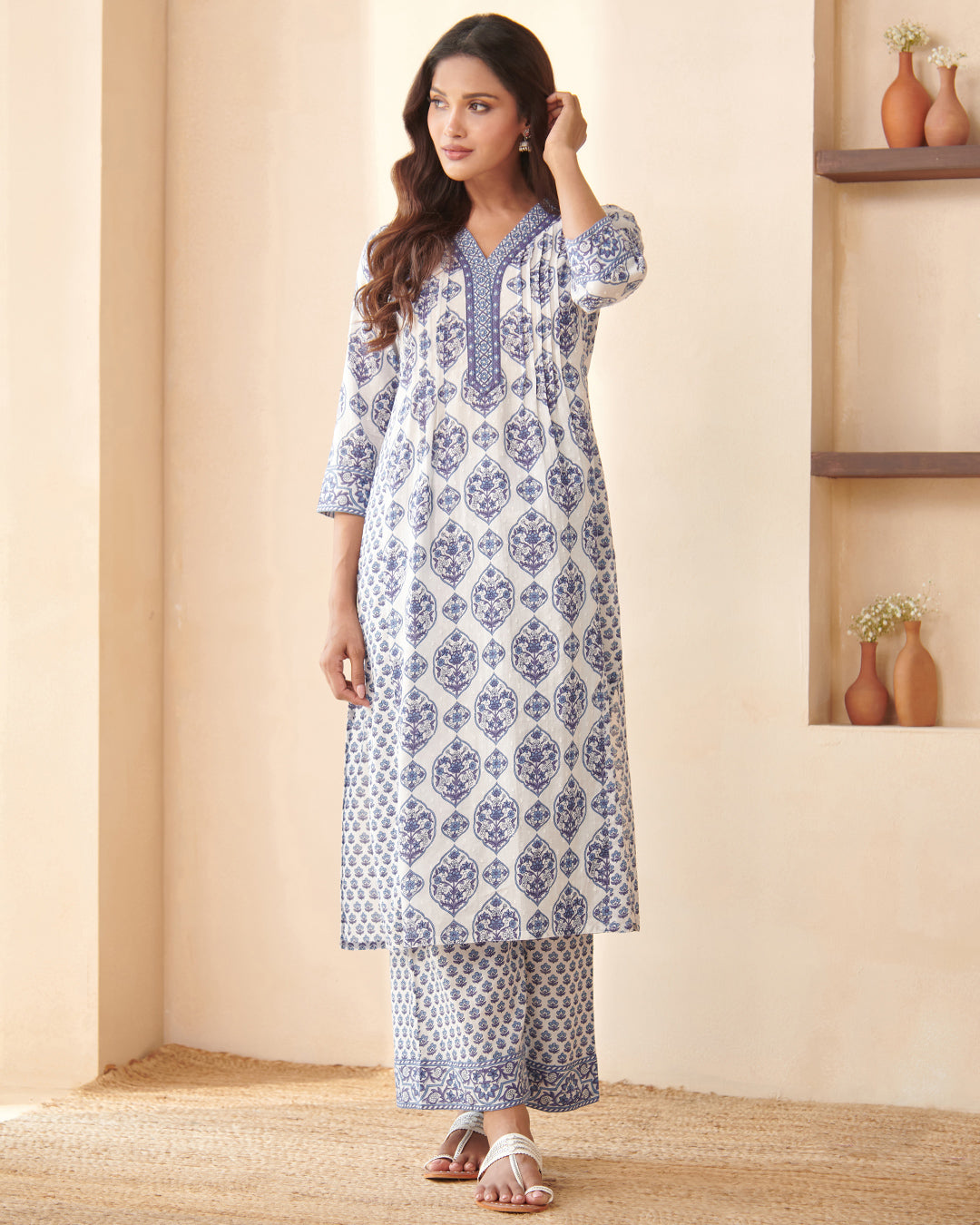 Neelofar Nihad Sanganeri Kurta