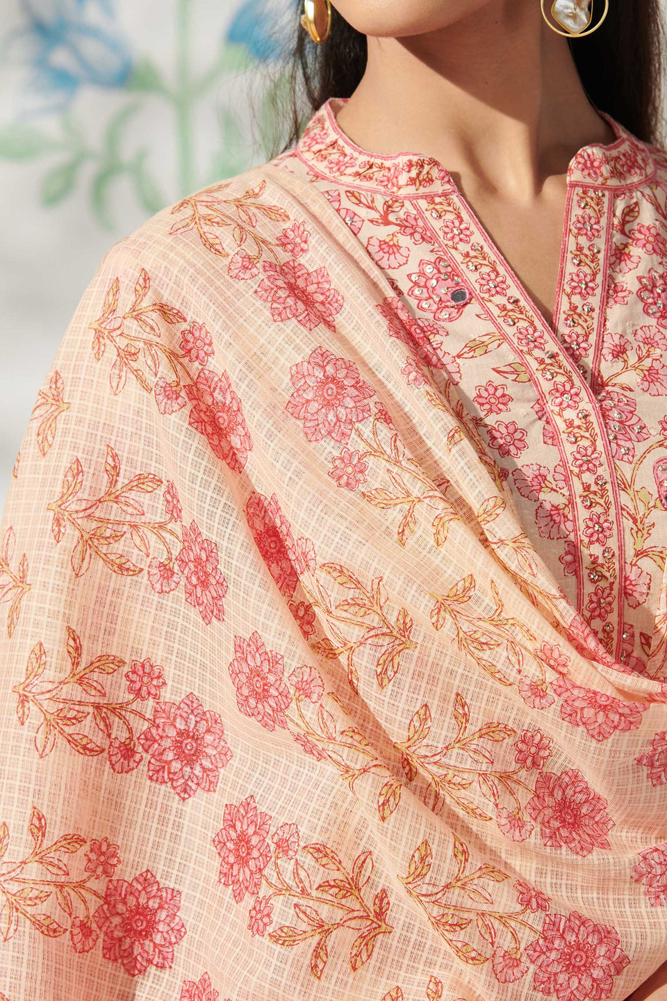 Gulbahar Nafia Sanganeri Dupatta
