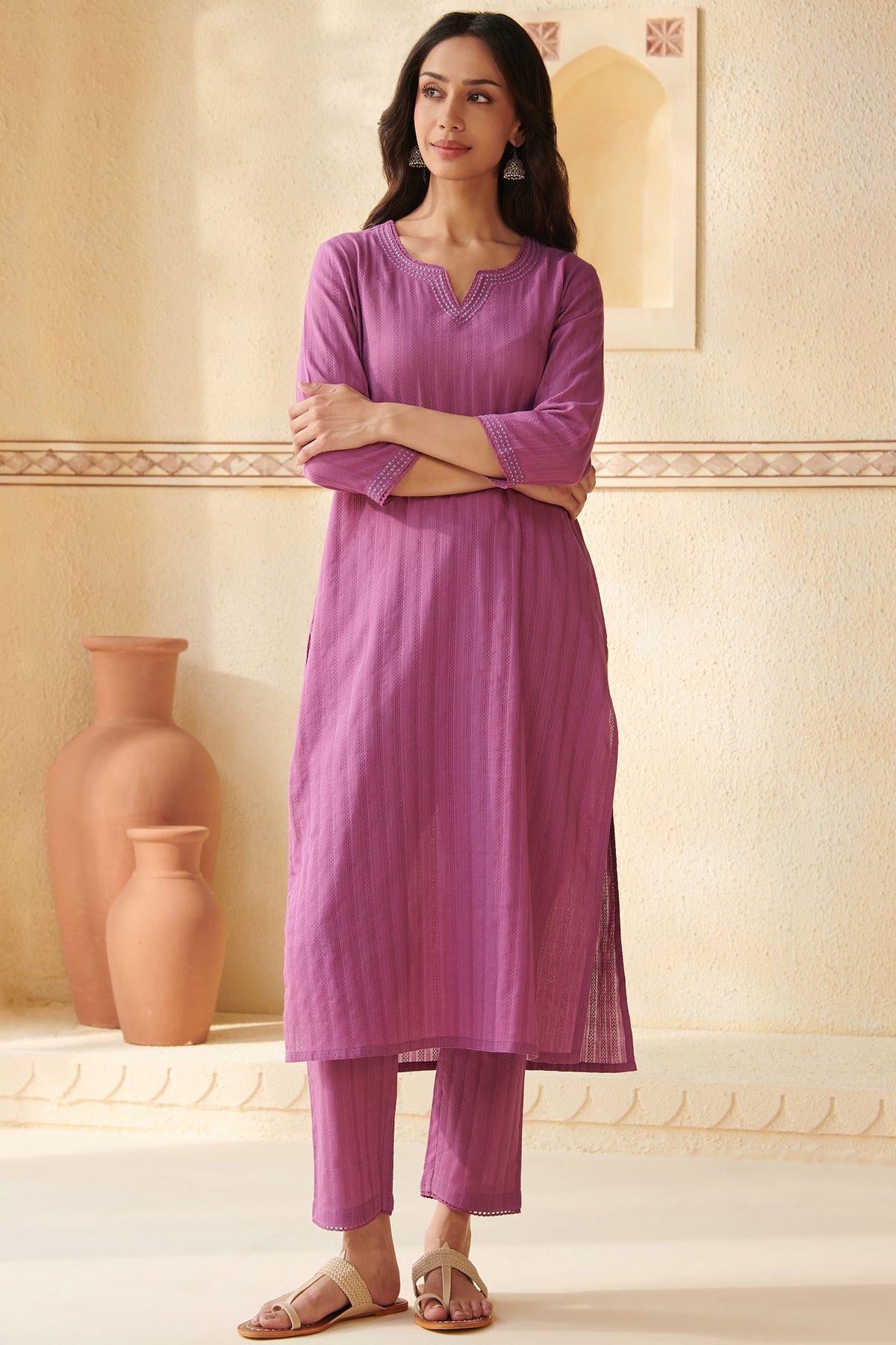 Roza Nizam Purple Kurta