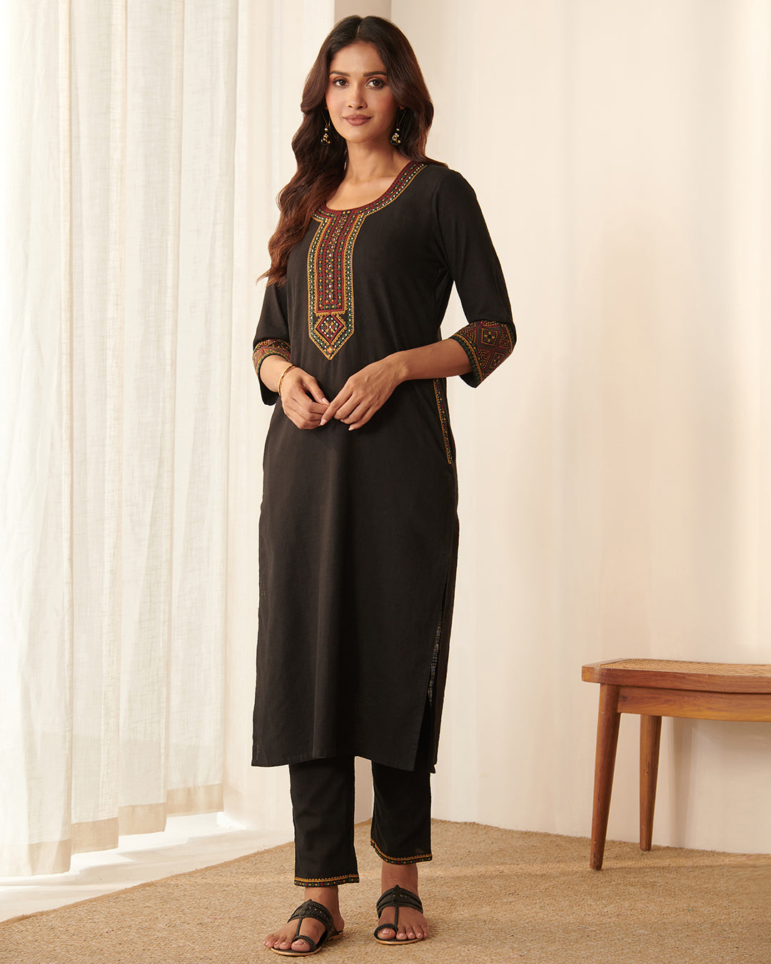 Mehraab Nahiza Black Kurta