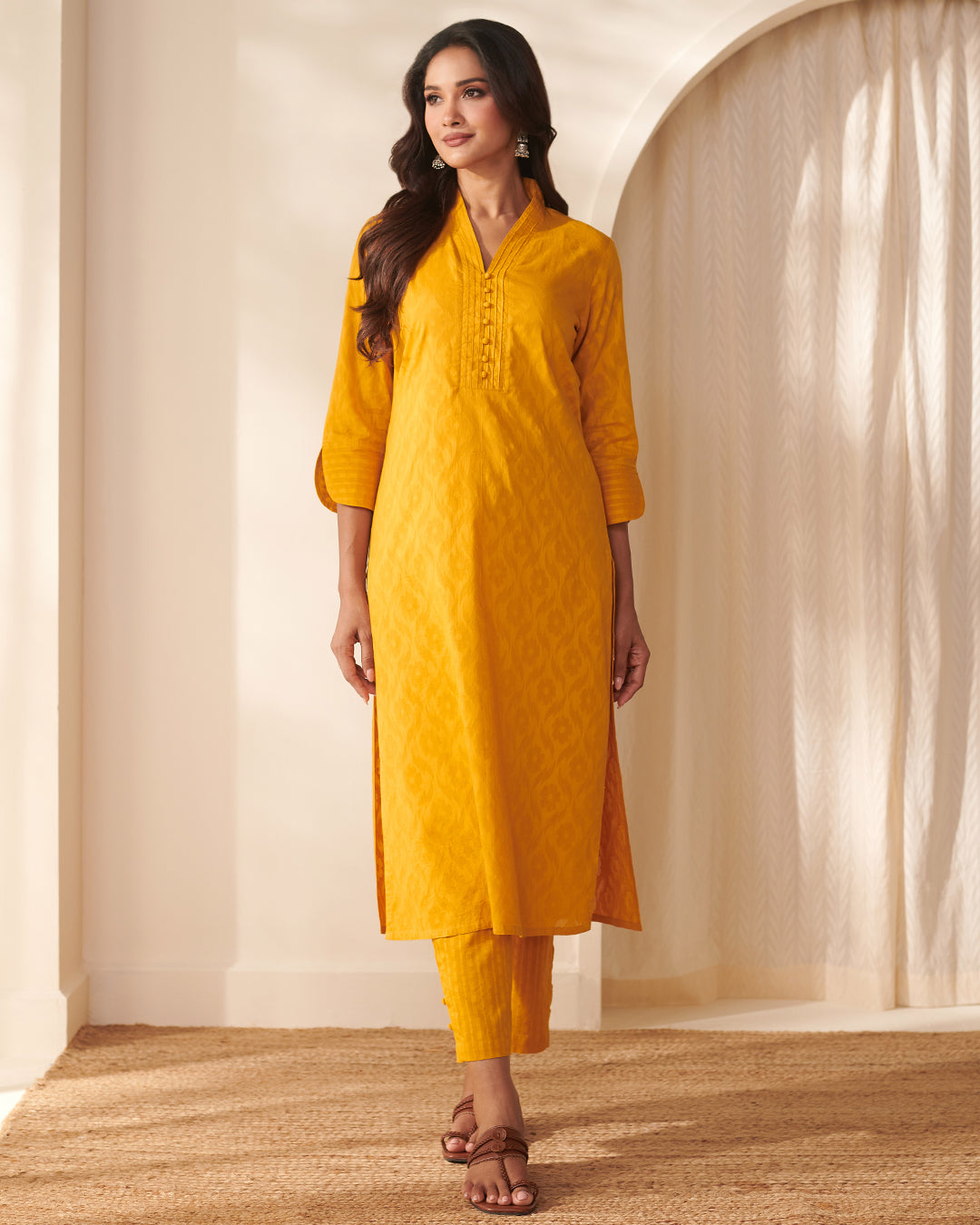 Roza Sanya Surajmukhi Yellow Kurta