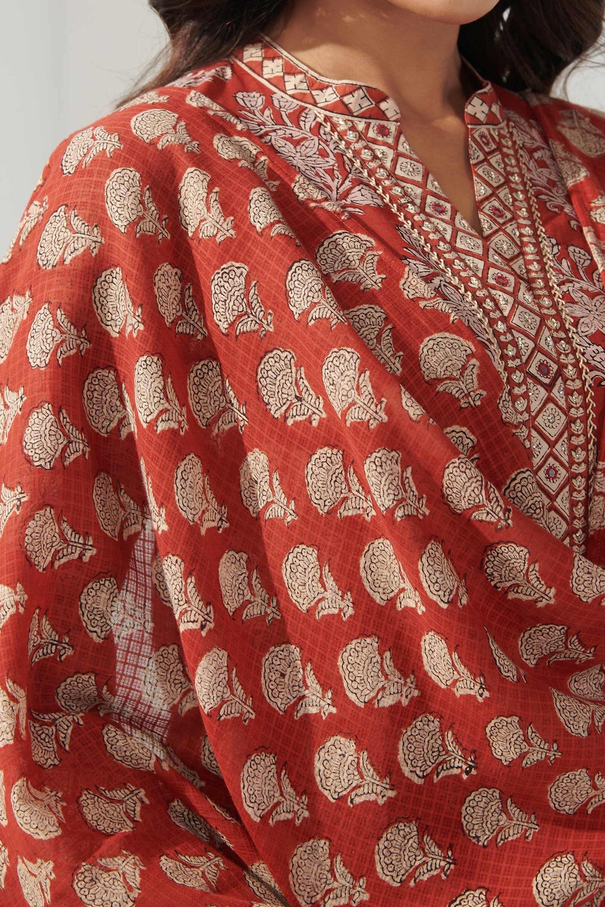 Sehra Fazeen Bagru Dupatta