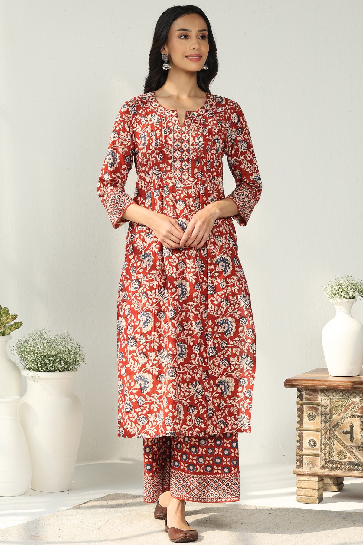 Sehra Sumaira Bagru Kurta