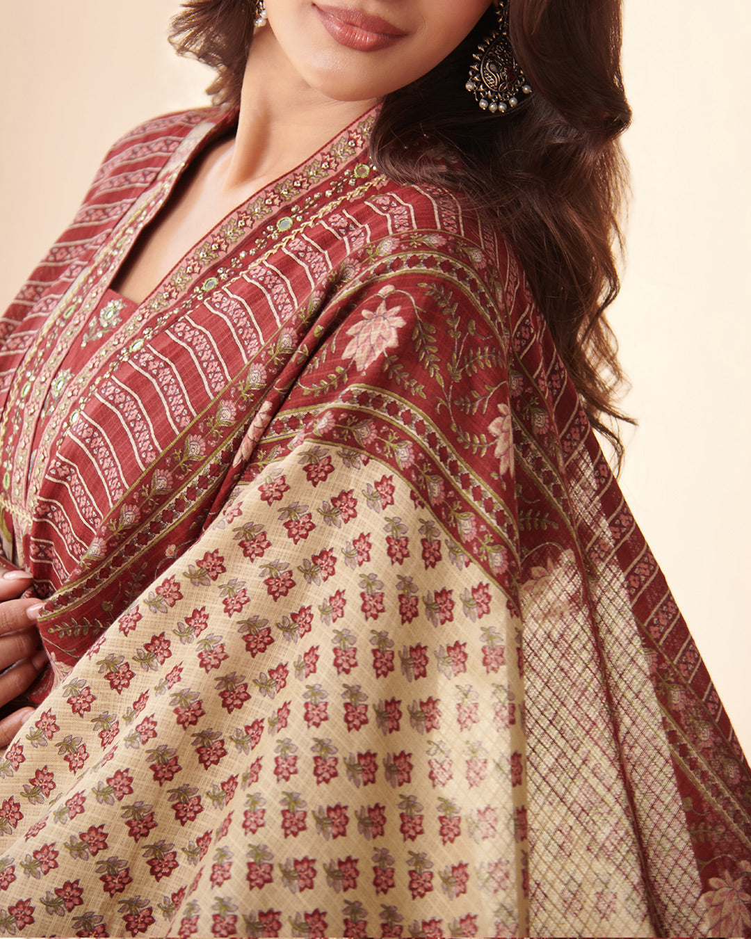 Gauhar Malaika Sanganeri Dupatta