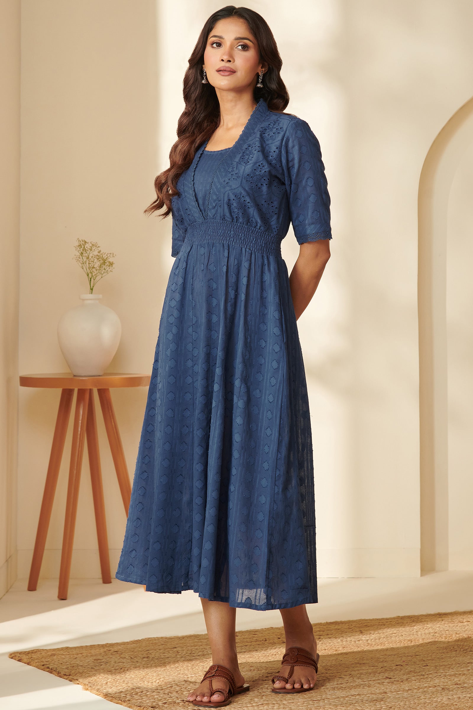 Roza Ayesha Blue Dress