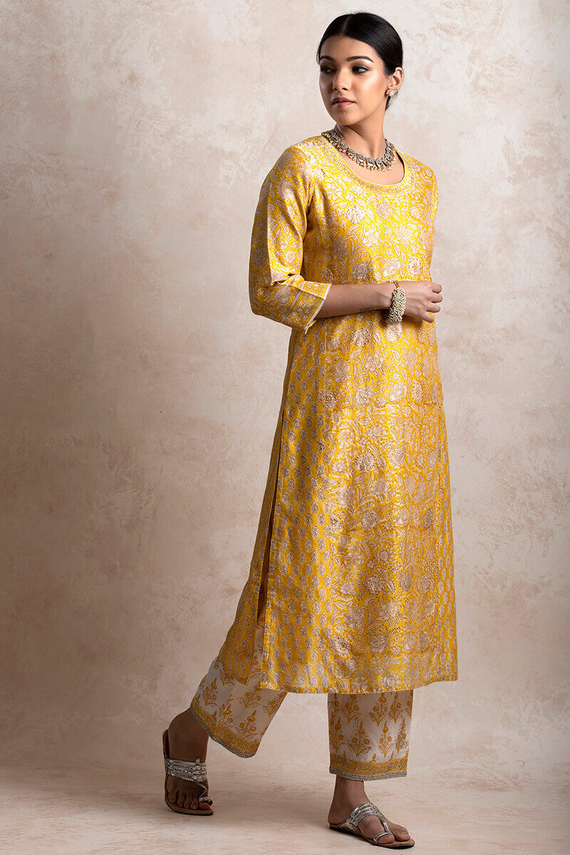 Gul Bano Jiya Chanderi Kurta