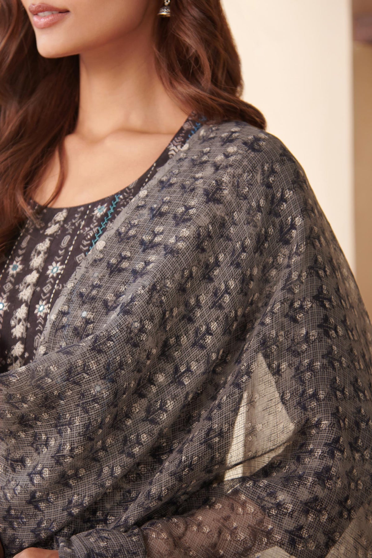 Sehra Farhat Bagru Dupatta