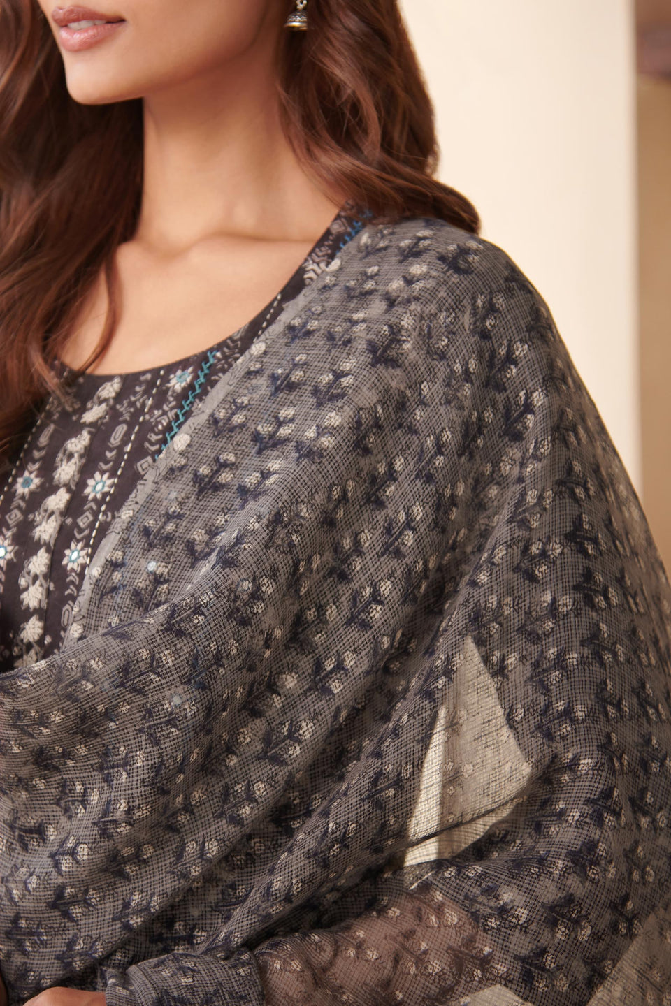 Sehra Farhat Bagru Dupatta
