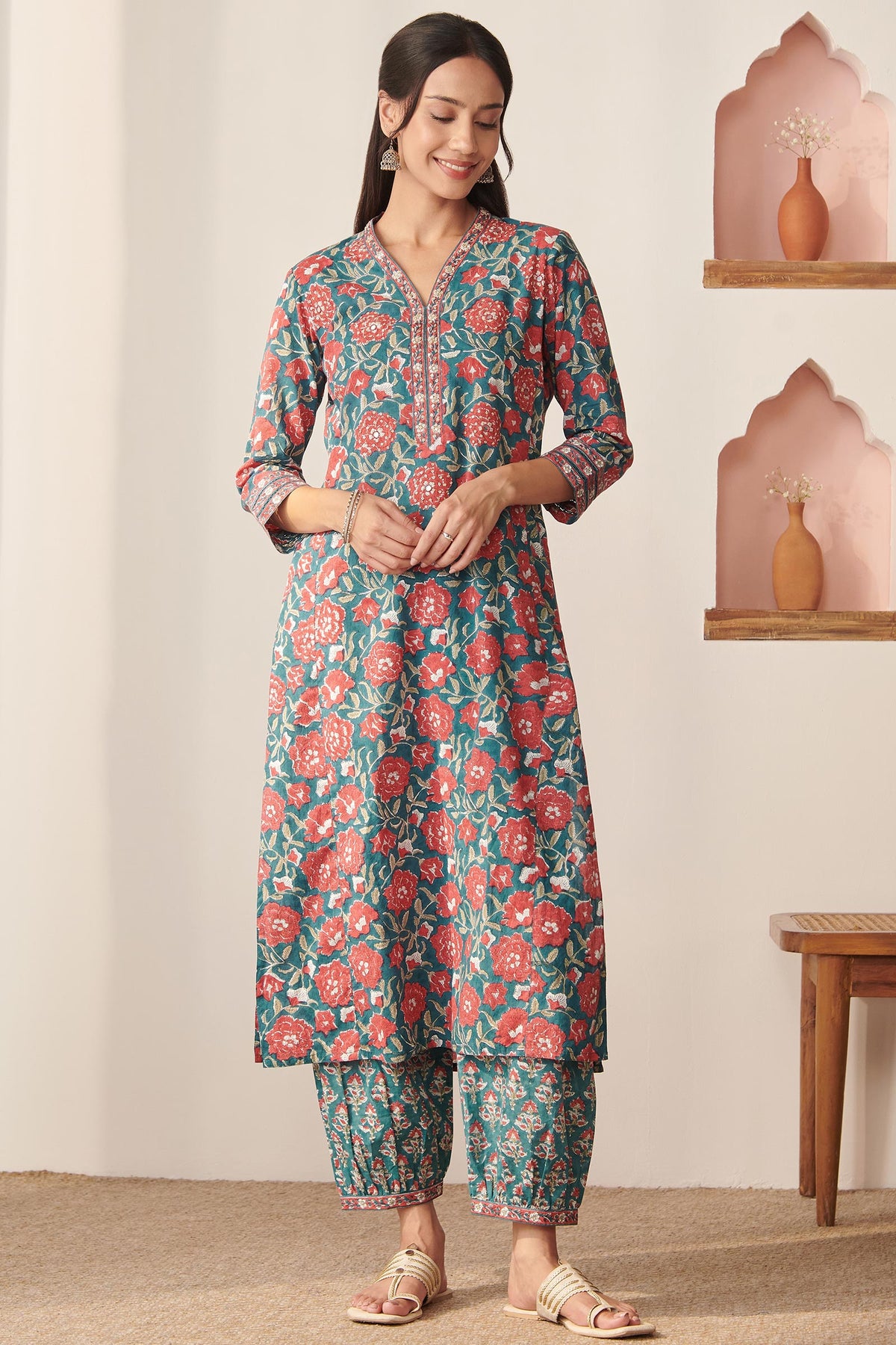 Zahira Farah Sanganeri Kurta