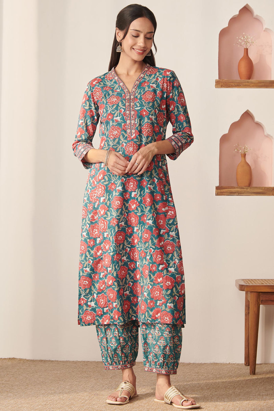 Zahira Farah Sanganeri Kurta