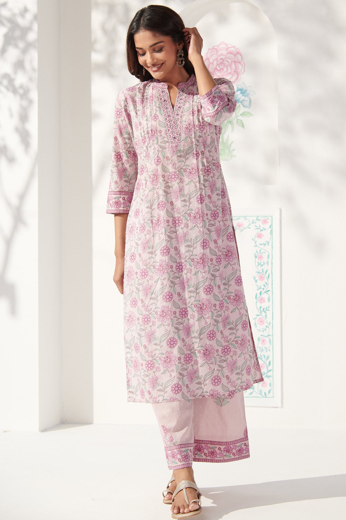 Gulbahar Mahi Sanganeri Kurta