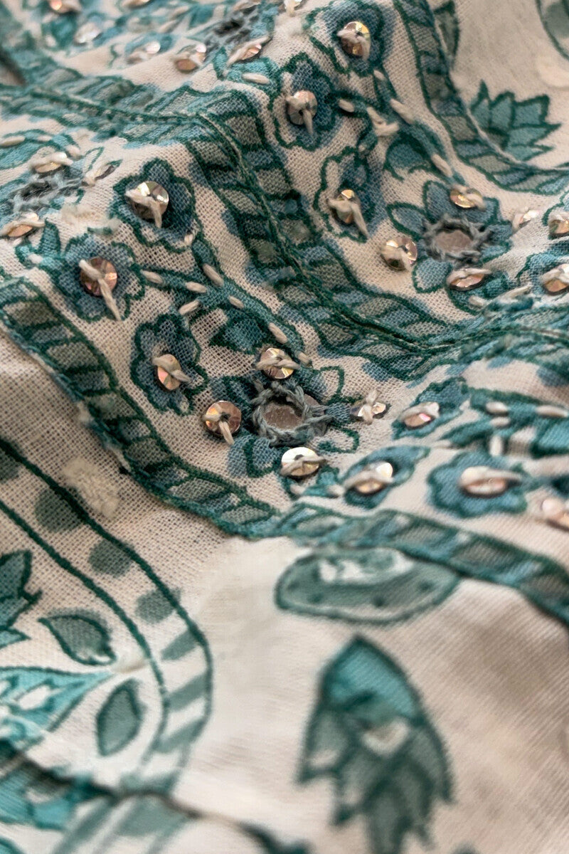 Neelofar Rasia Sanganeri Kurta