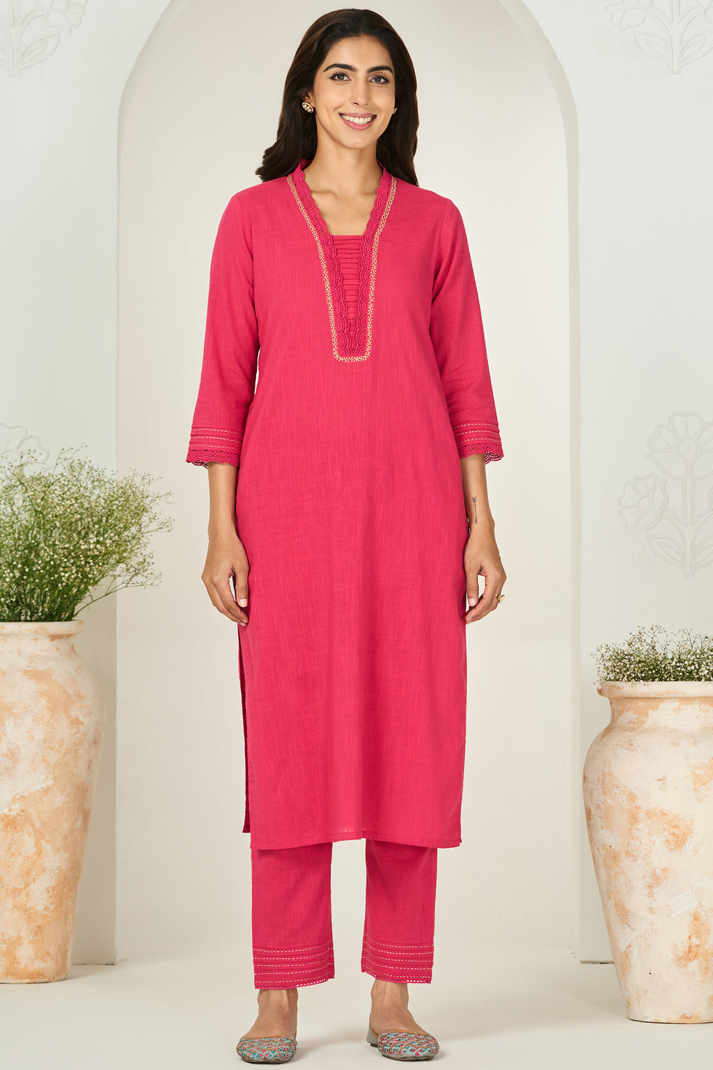 Roza Mira Fuchsia Kurta