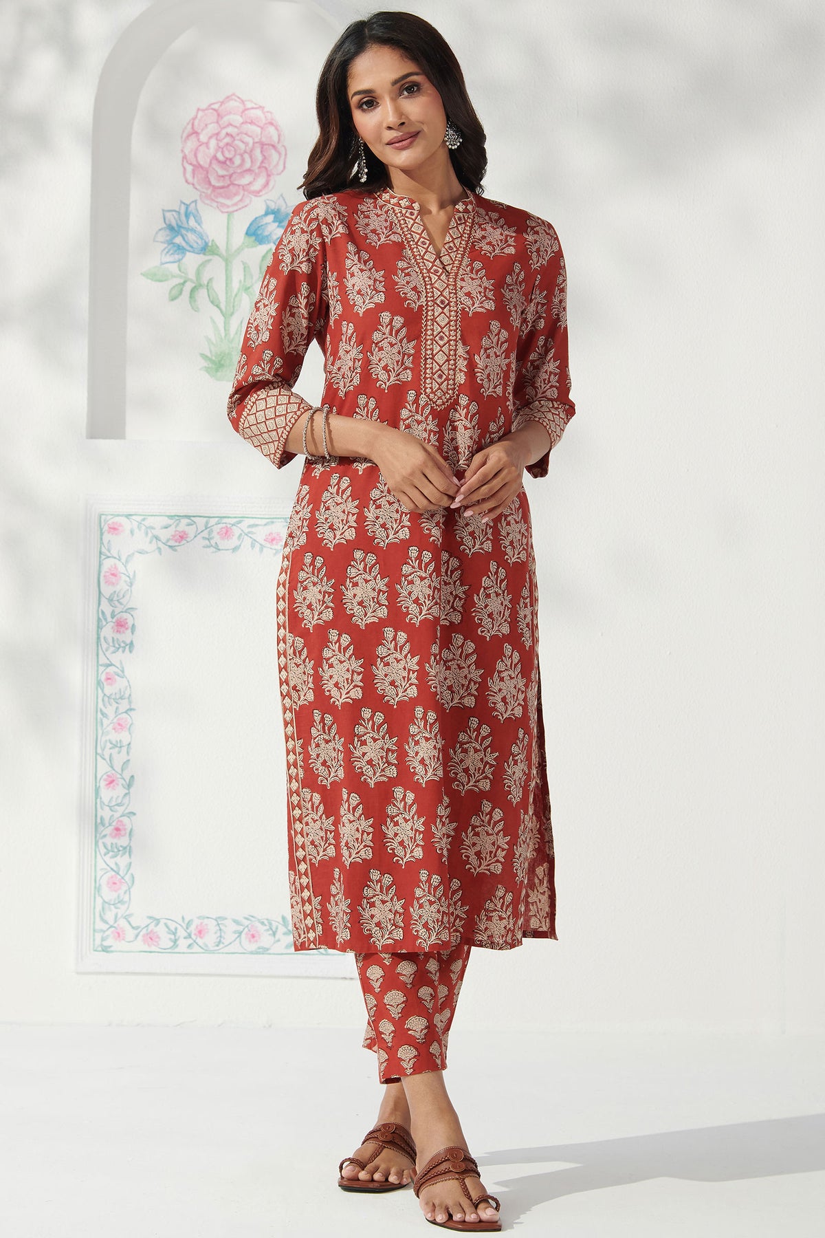 Sehra Fazeen Bagru Kurta