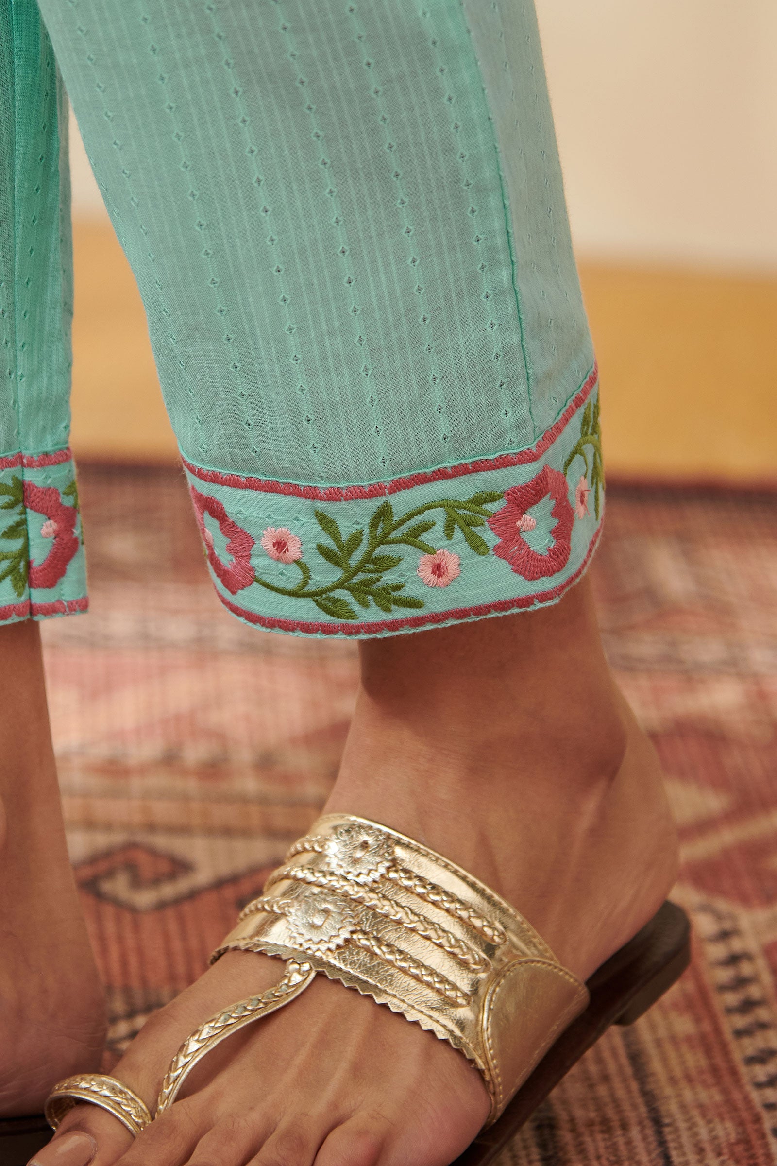 Mehraab Reema Blue Narrow Pants