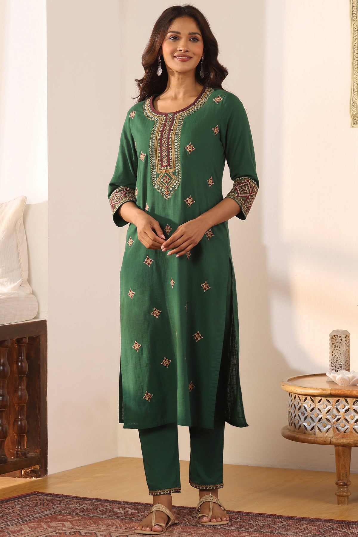 Mehraab Mira Green Kurta