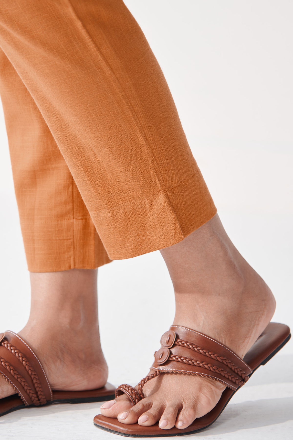 Roza Sarai Orange Narrow Pants