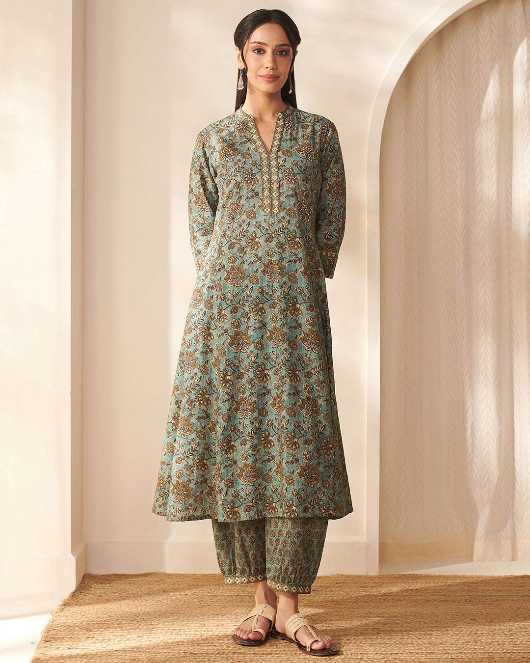 Rangrez Nasmina Blue Kurta