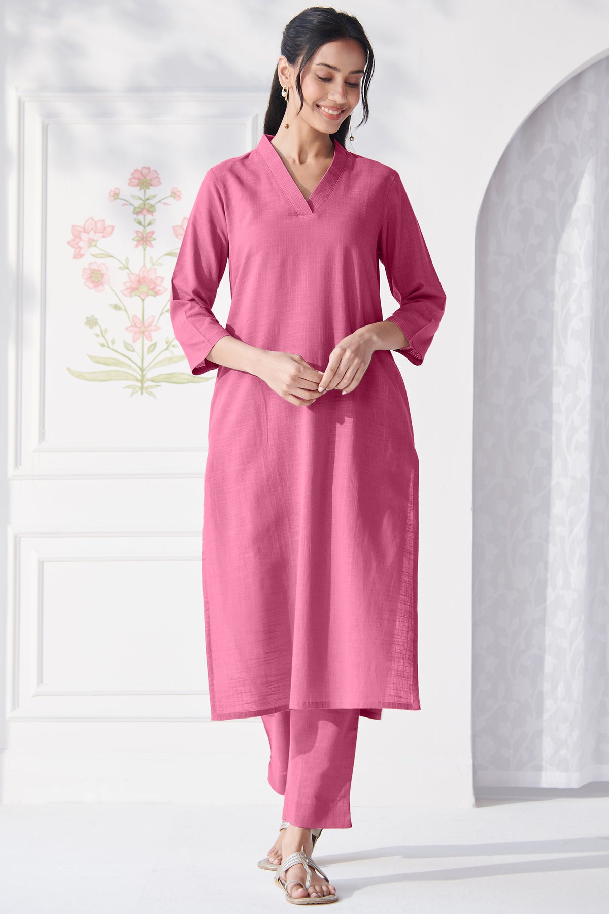 Roza Sabira Pink Kurta