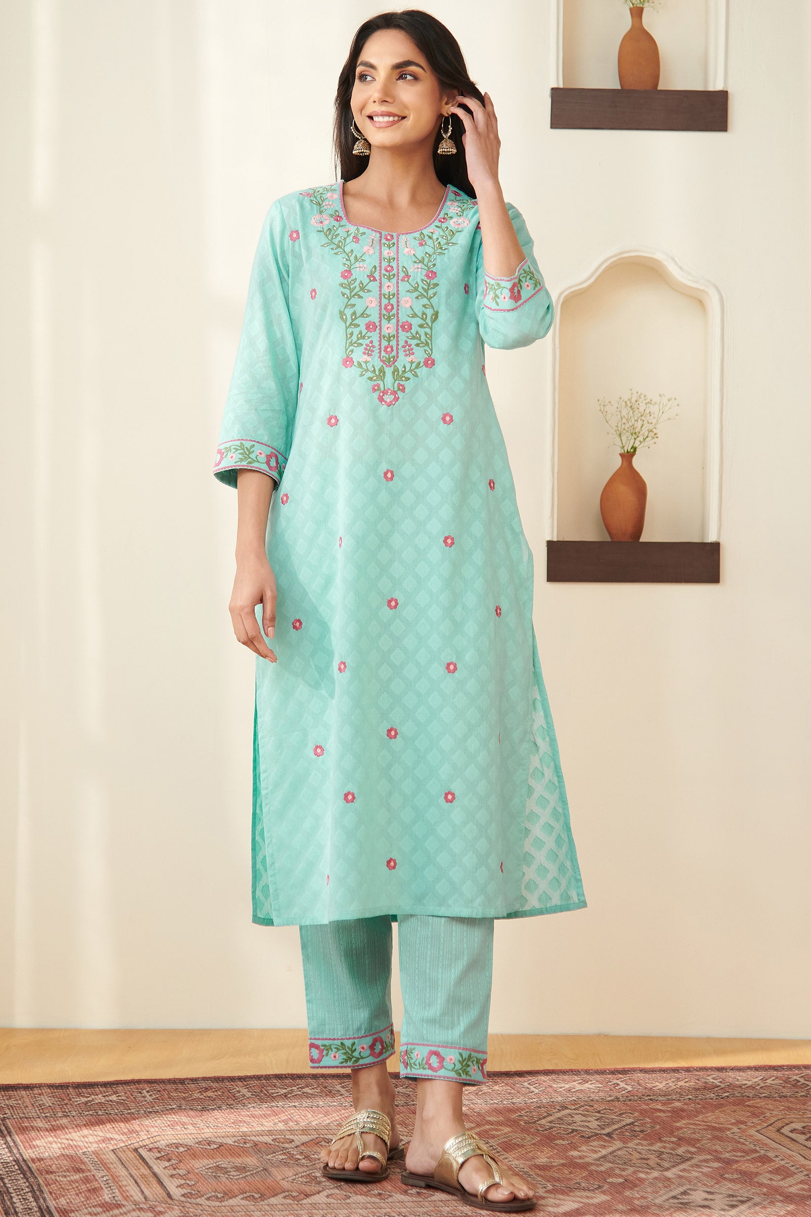 Mehraab Reema Blue Kurta