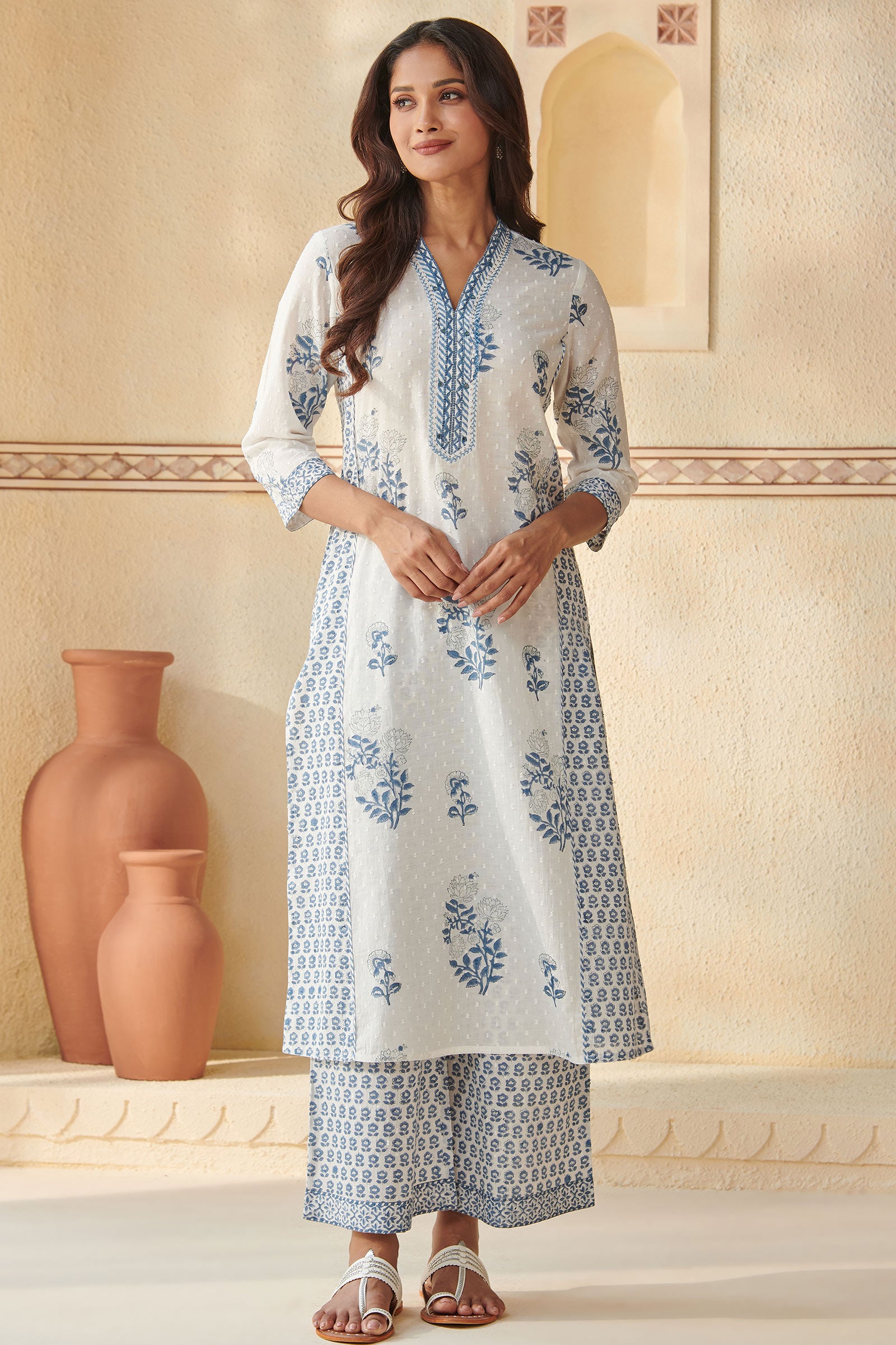 Neelofar Feroza Sanganeri Kurta