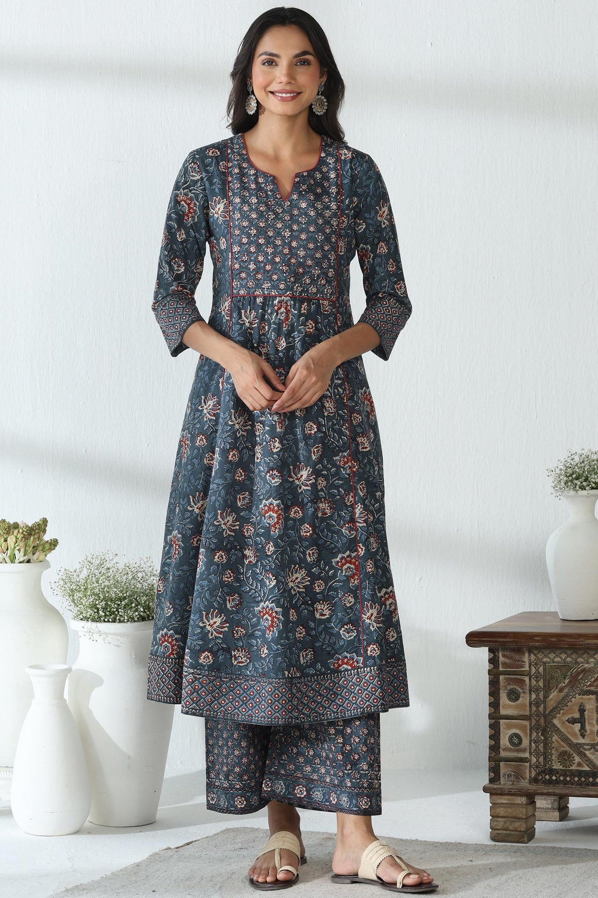 Sehra Afsana Bagru Kurta