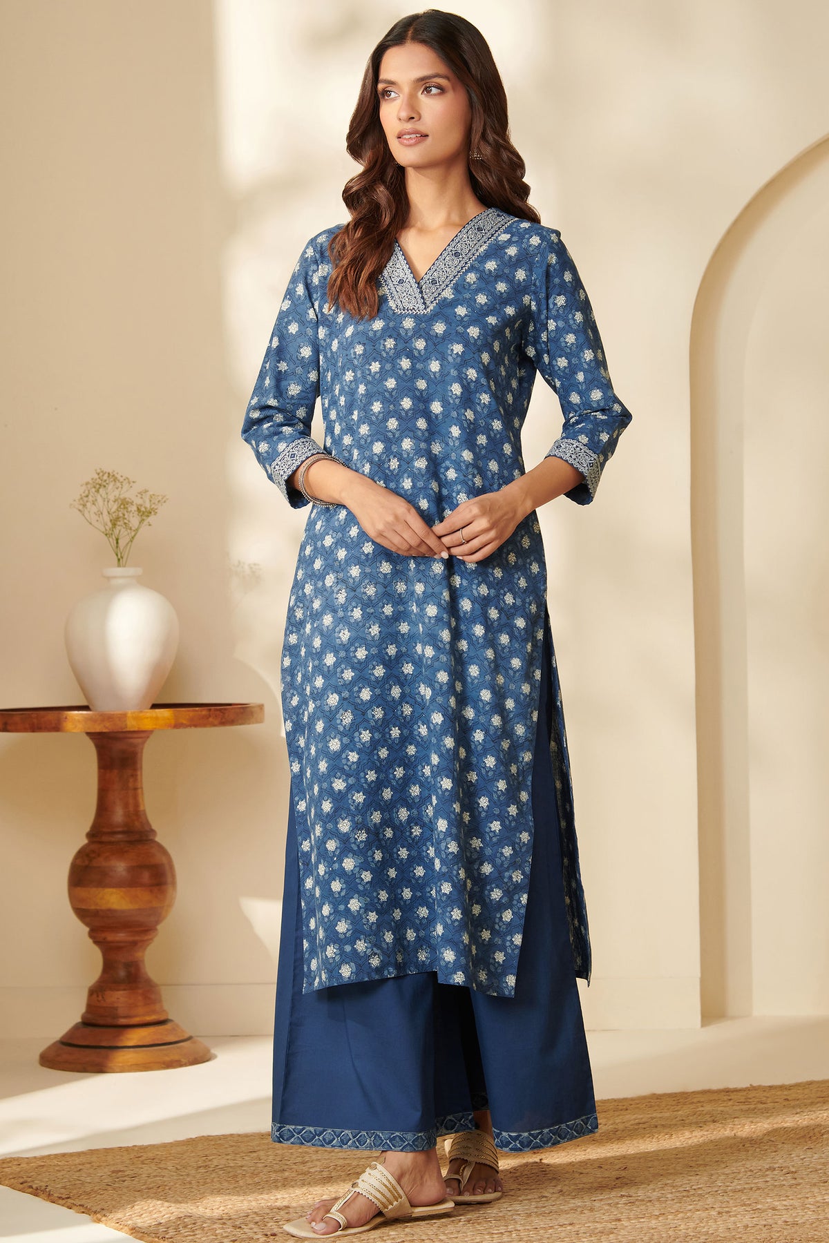 Sehra Fareena Bagru Kurta
