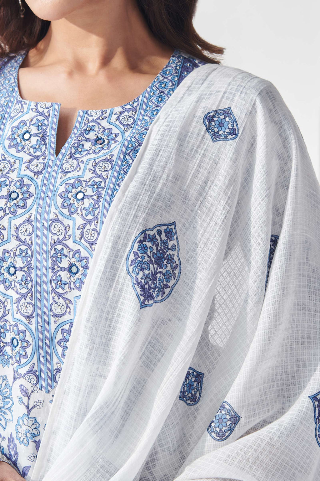 Neelofar Sanganeri Dupatta