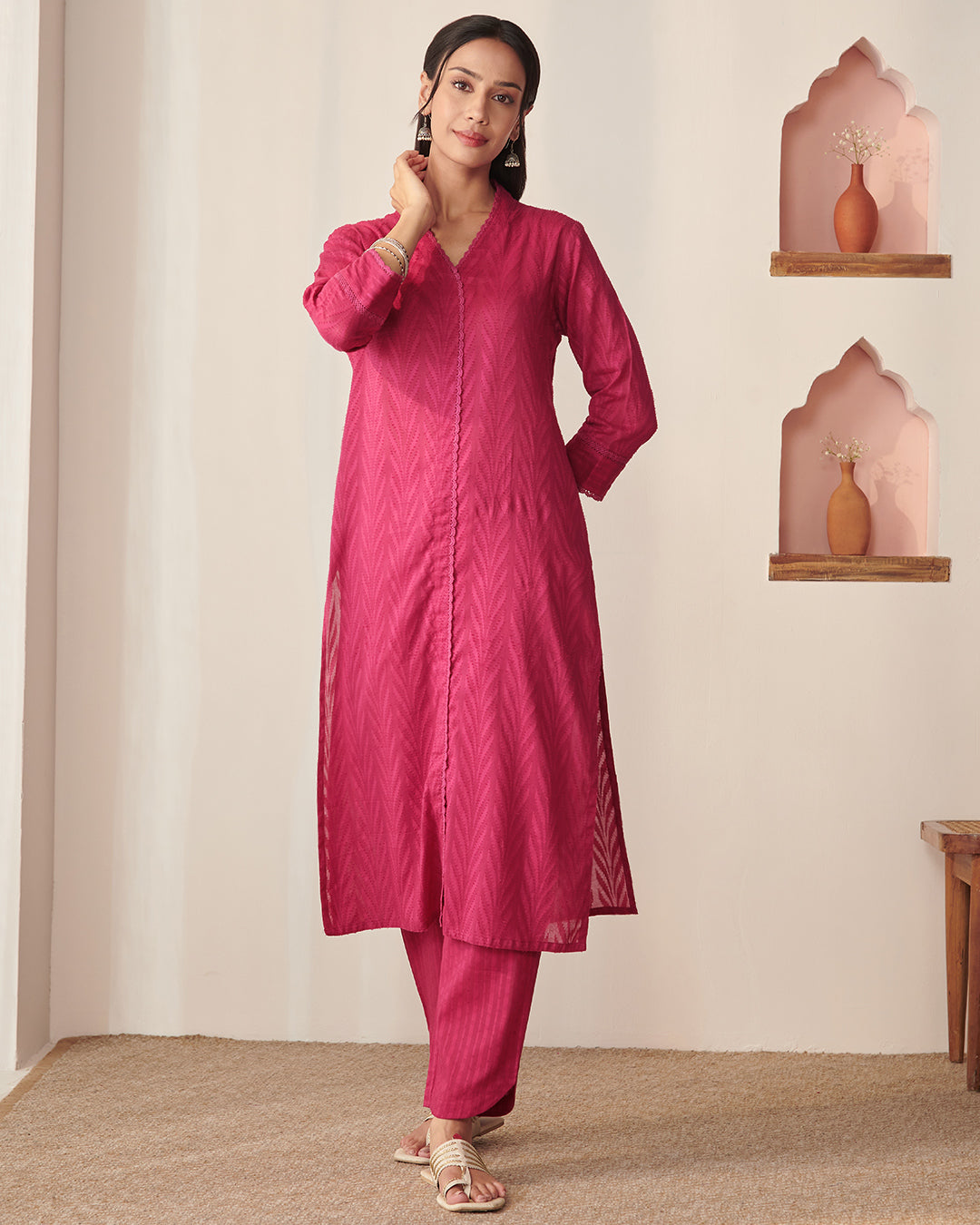 Roza Naimat Rani Pink Kurta