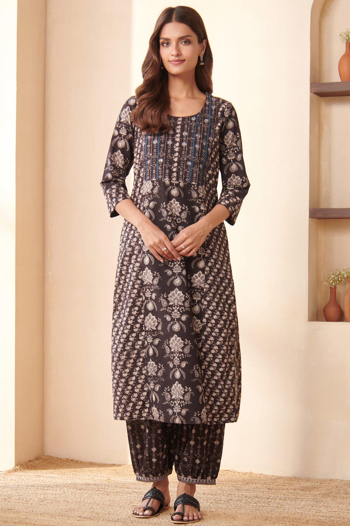 Sehra Farhat Bagru Kurta
