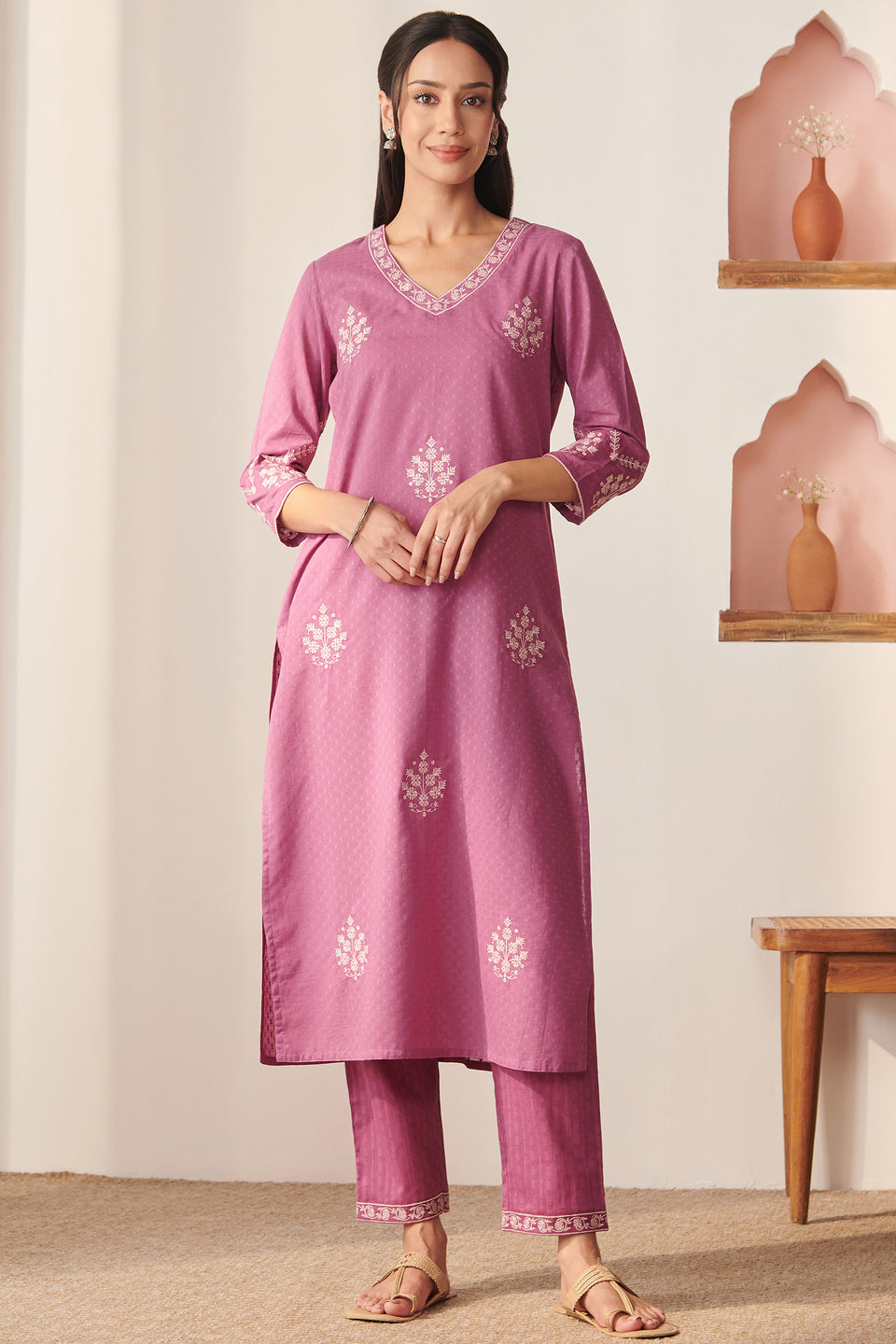 Mehraab Nisa Purple Kurta