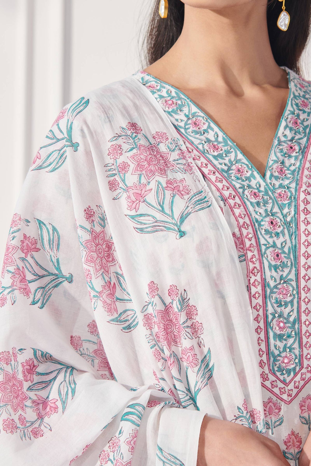 Gulbahar Faizah Sanganeri Dupatta