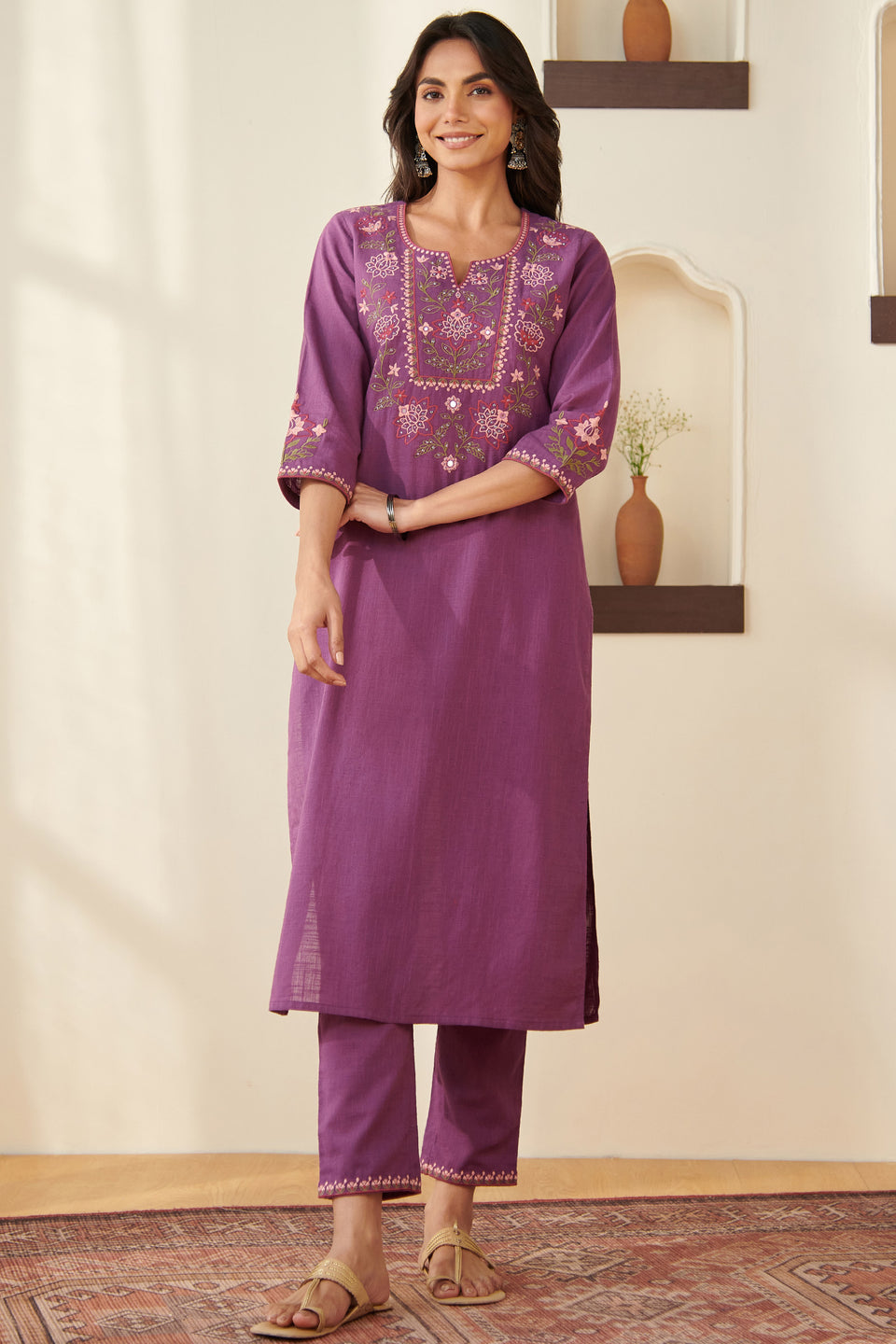 Surplus: Mehraab Aalia Purple Kurta