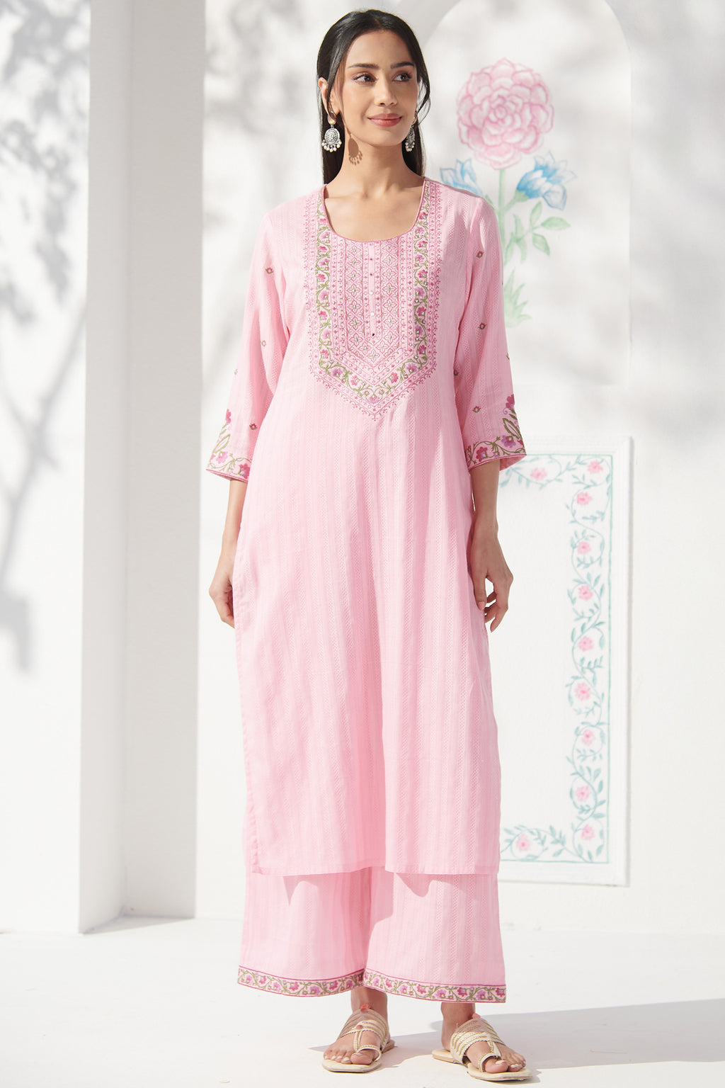 Mehraab Rozinah Pink Kurta