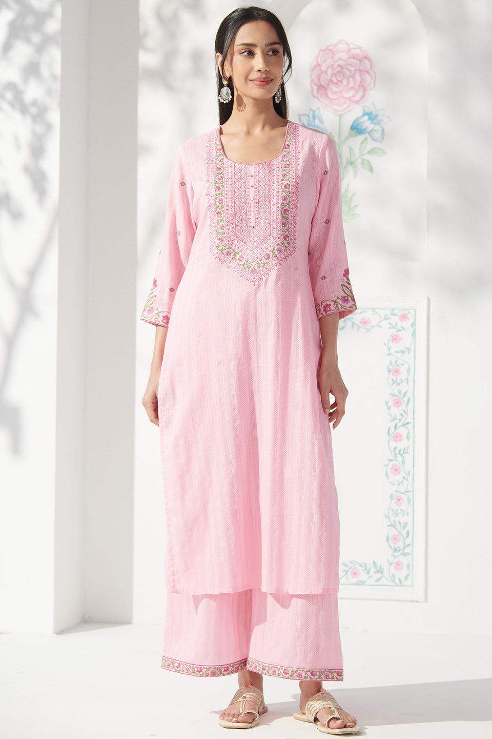 Mehraab Rozinah Pink Kurta