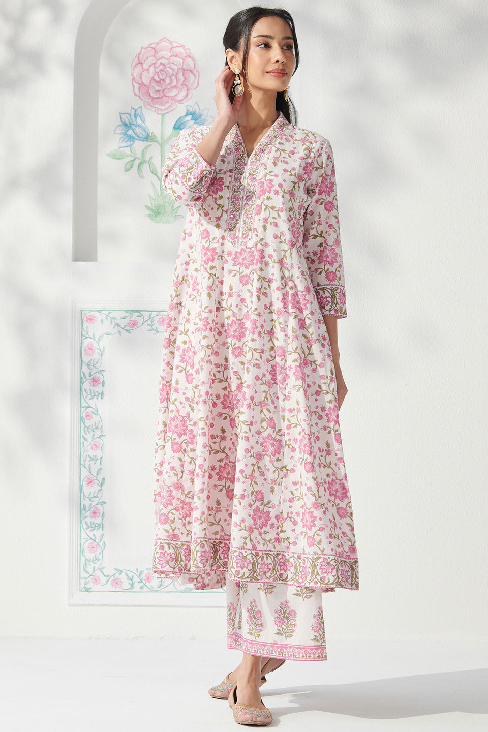 Gulbahar Zeina Sanganeri Kurta