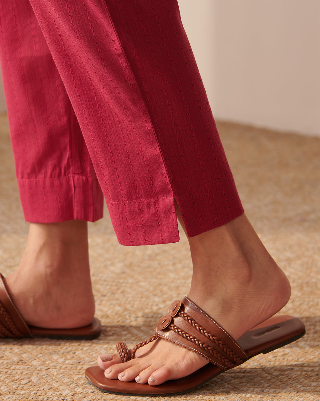 Roza Rosana Berry Pink Narrow Pants