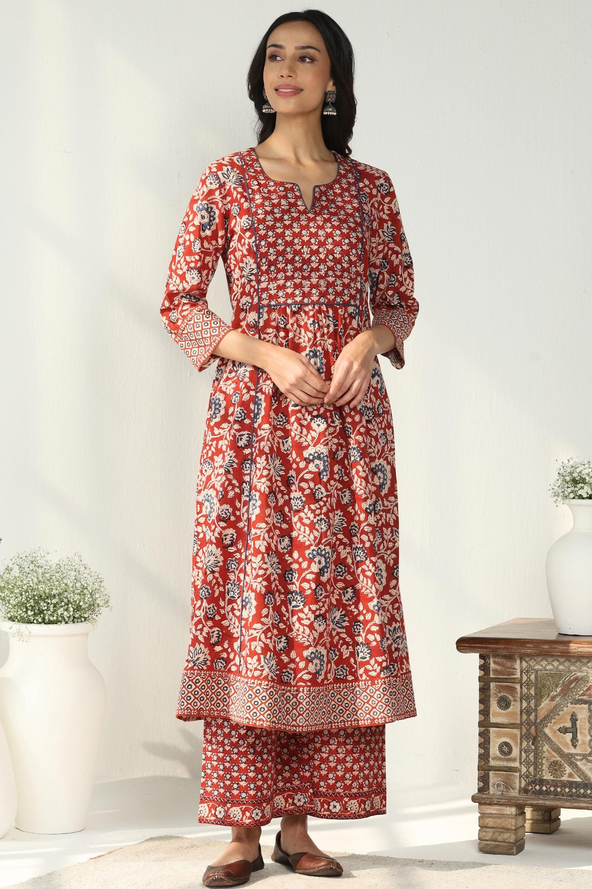 Sehra Ziah Bagru Kurta