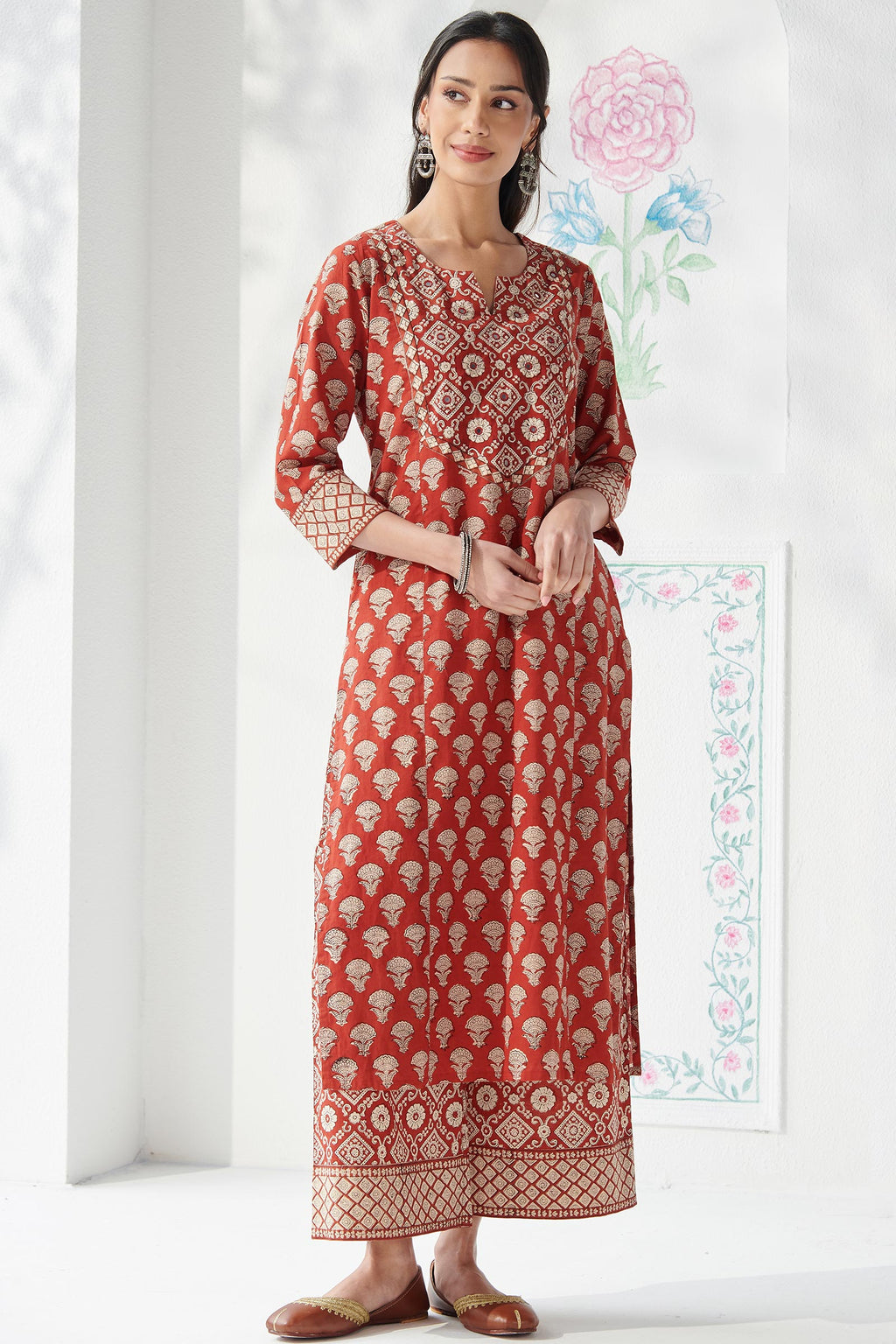 Sehra Meher Bagru Kurta